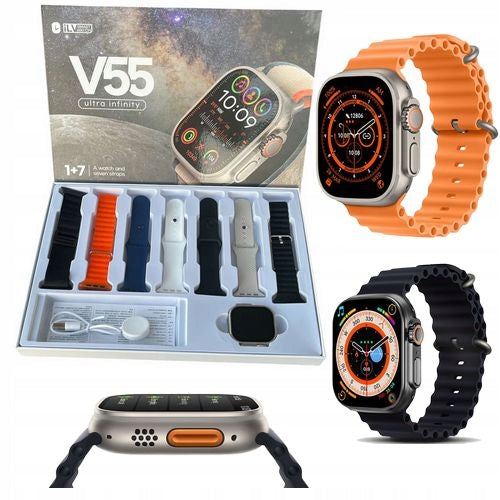 Reloj Smartwatch Modelo V55 8 Correas